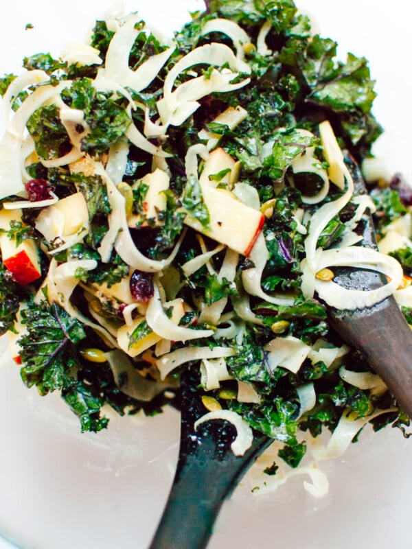 Fennel, apple and kale salad