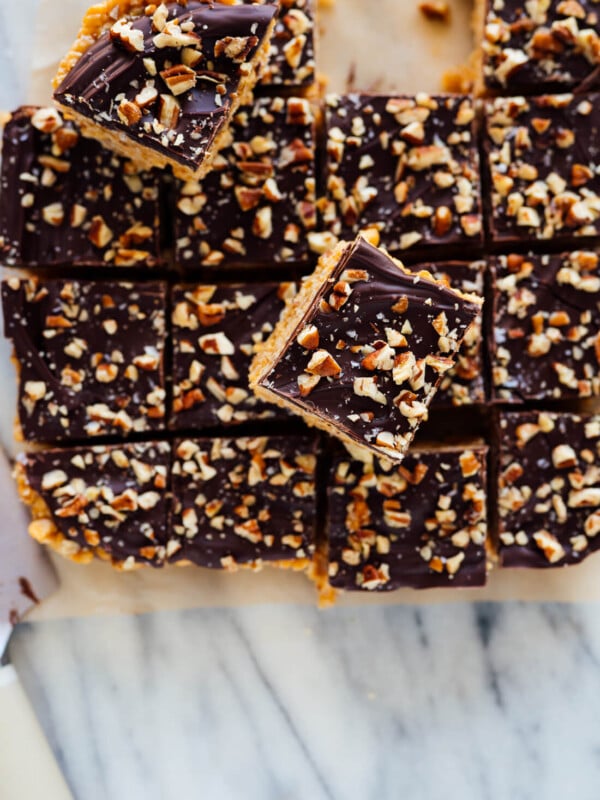 chocolate peanut butter crispy bars