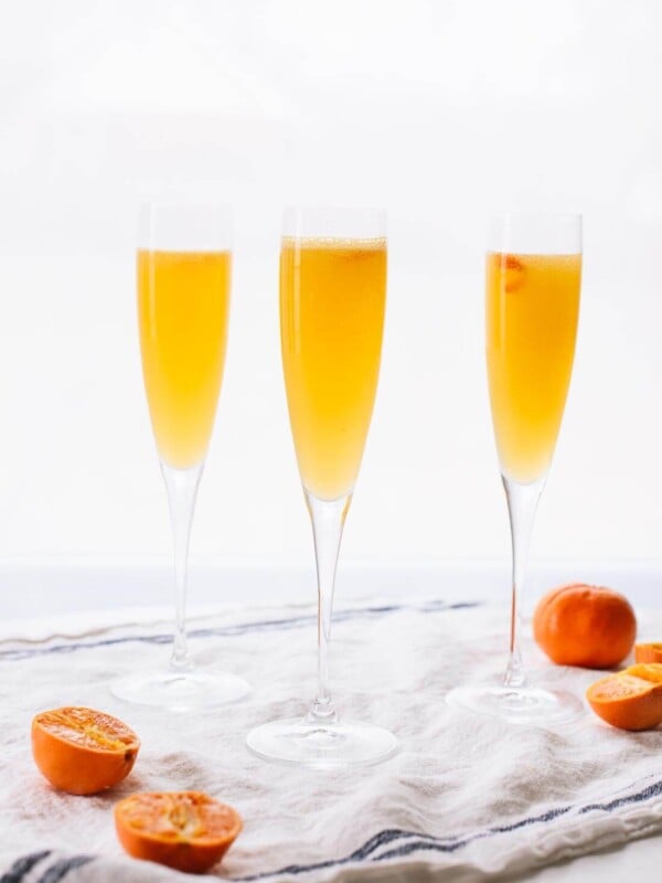 Sunny clementine French 75 cocktails - cookieandkate.com