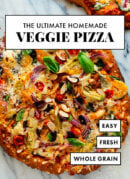 homemade veggie pizza