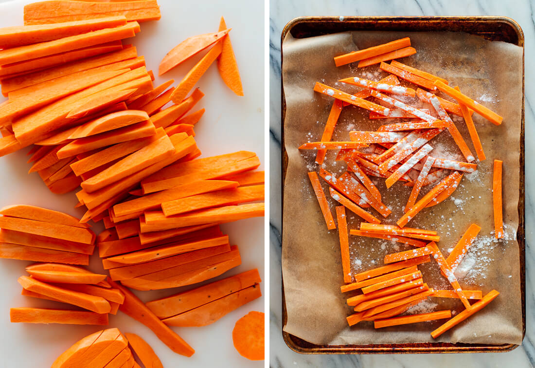 how to make sweet potato fries