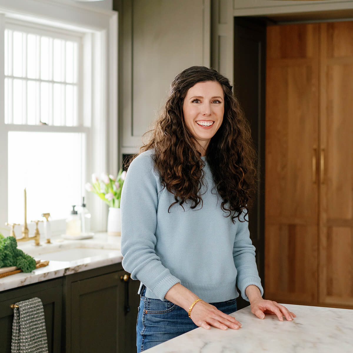 Kate in the kitchen