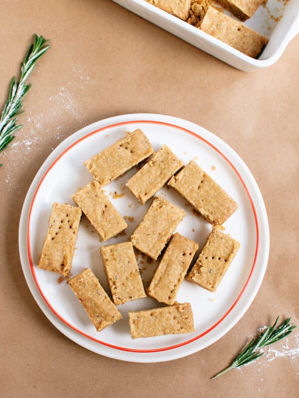 Lemon, rosemary and olive oil shortbread