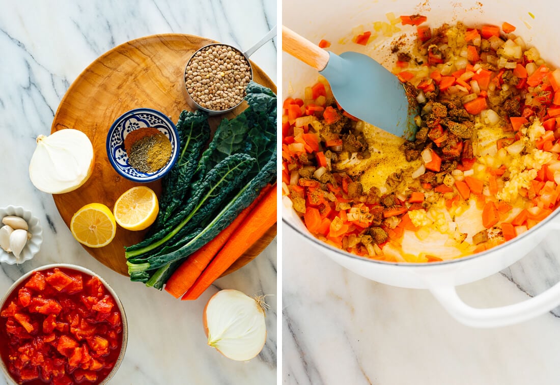 lentil soup ingredients