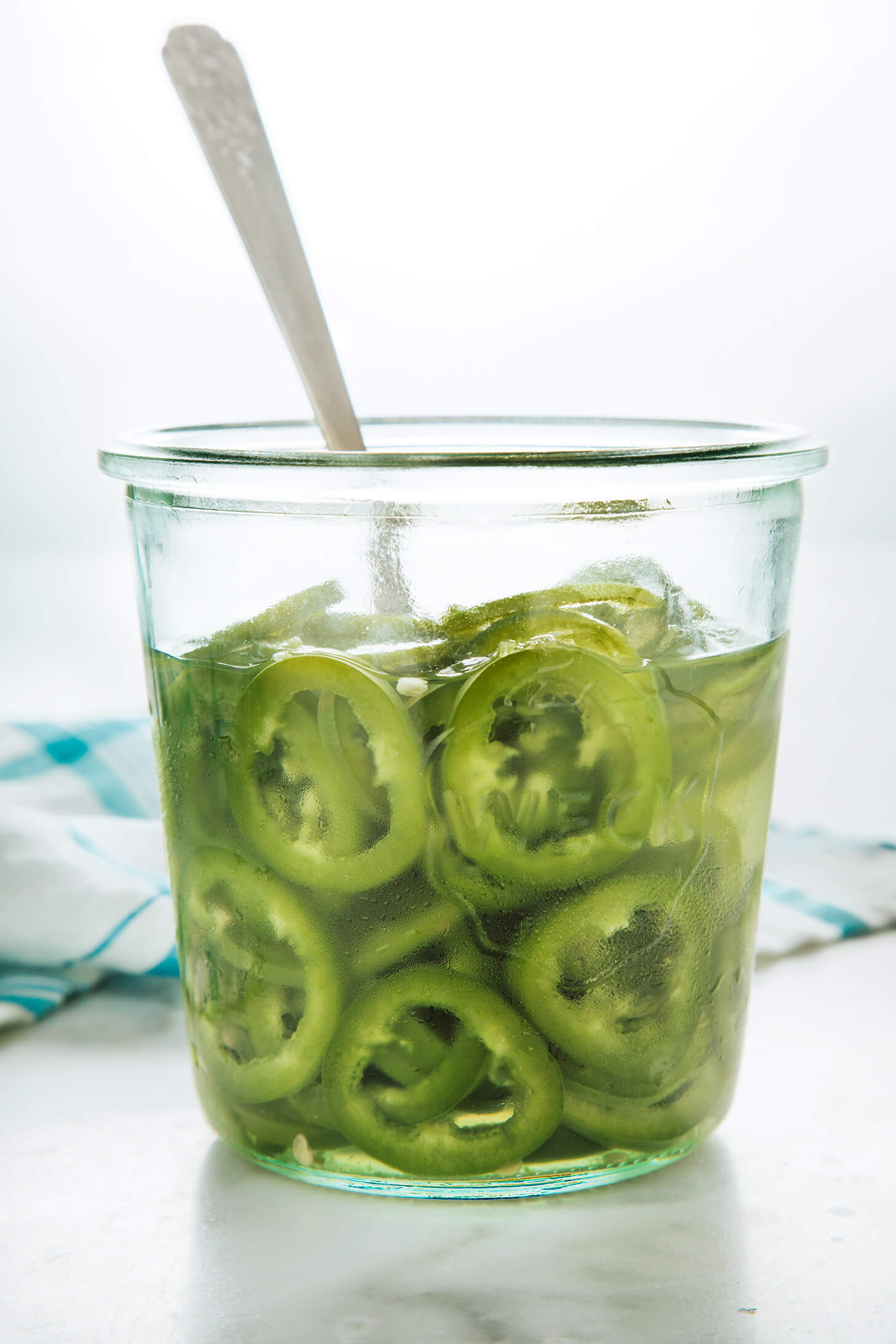 pickled jalapenos in jar