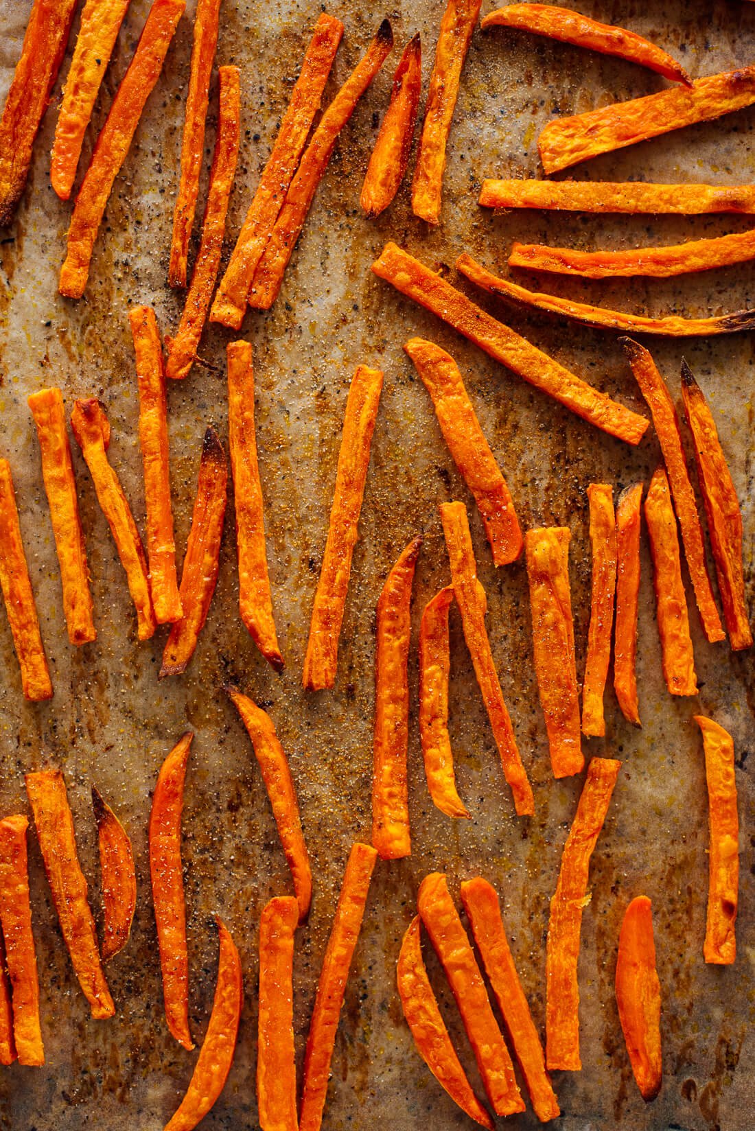 seasoned crispy baked sweet potato fries