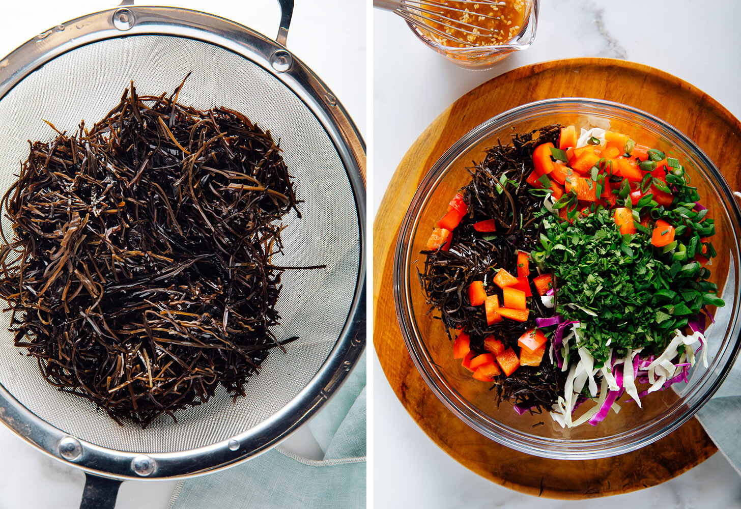 seaweed salad preparation