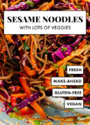 sesame noodles with vegetables