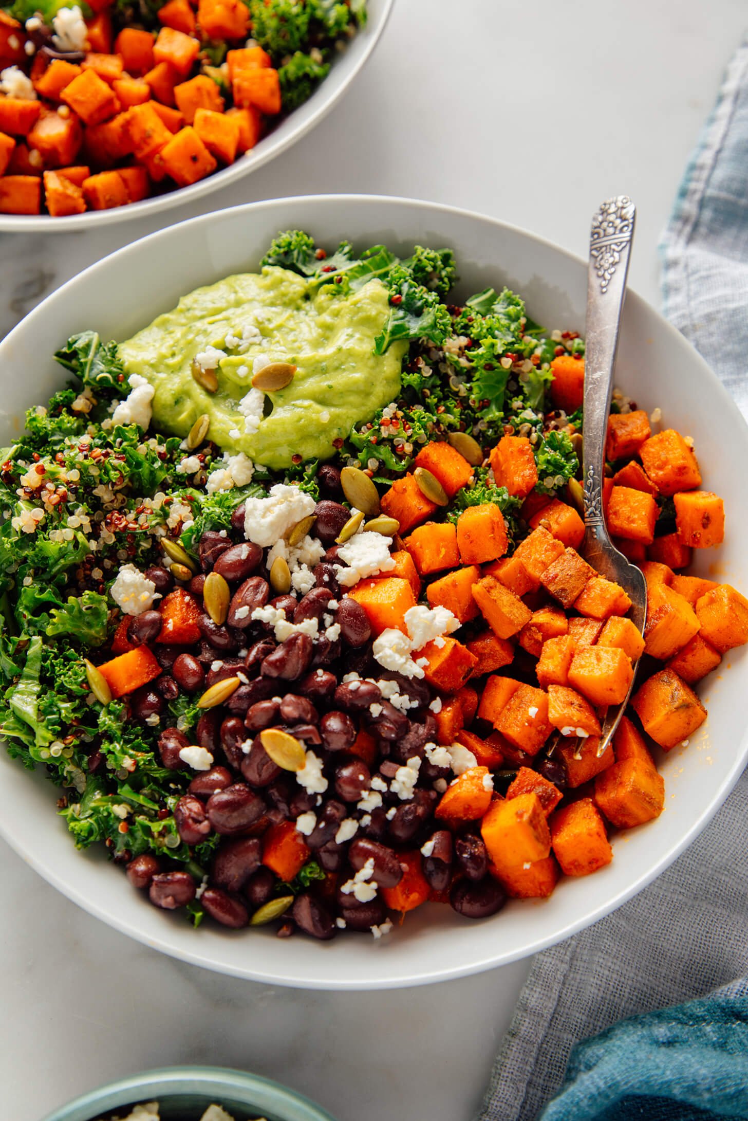 Southwestern kale power salad bowl