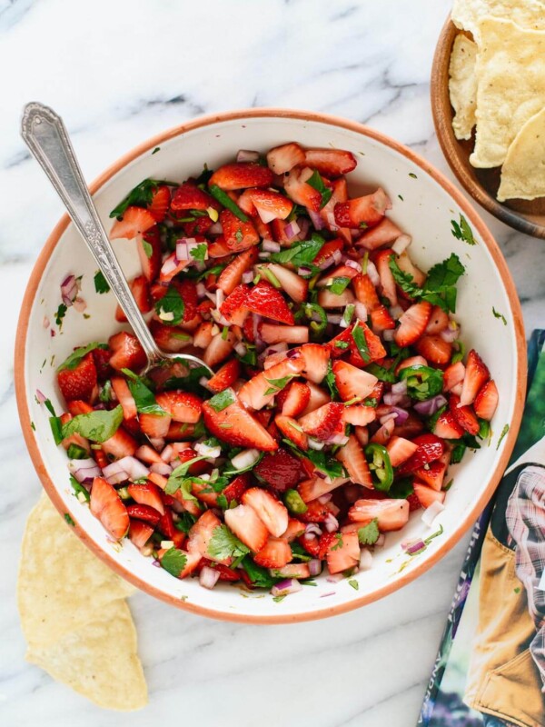 Have you had strawberry salsa yet? It's time! Get the recipe at cookieandkate.com