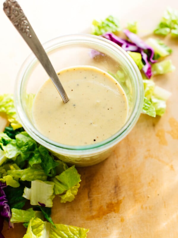 homemade yogurt honey-mustard salad dressing