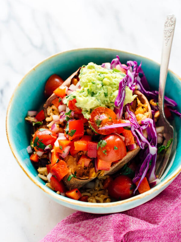 Fresh and hearty sweet potato burrito bowls recipe - recipe from The First Mess Cookbook