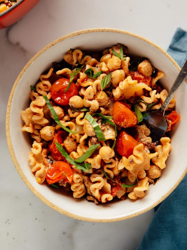 tomato chickpea pasta recipe