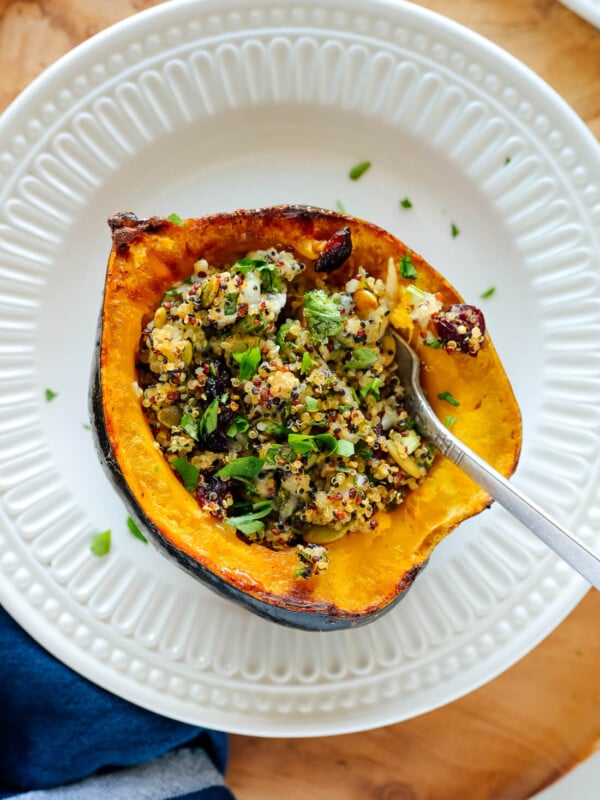 vegetarian stuffed acorn squash recipe