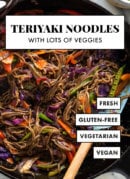 vegetarian teriyaki noodles recipe