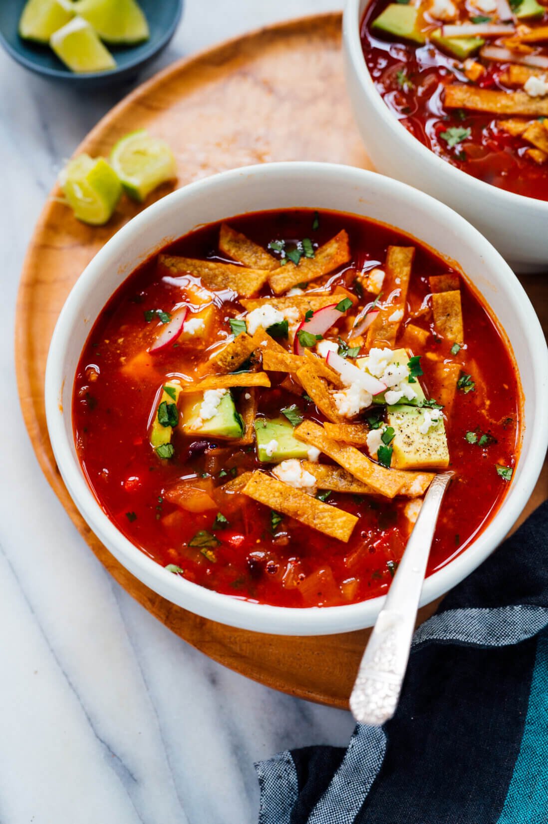 vegetarian tortilla soup recipe