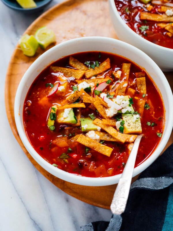 vegetarian tortilla soup recipe