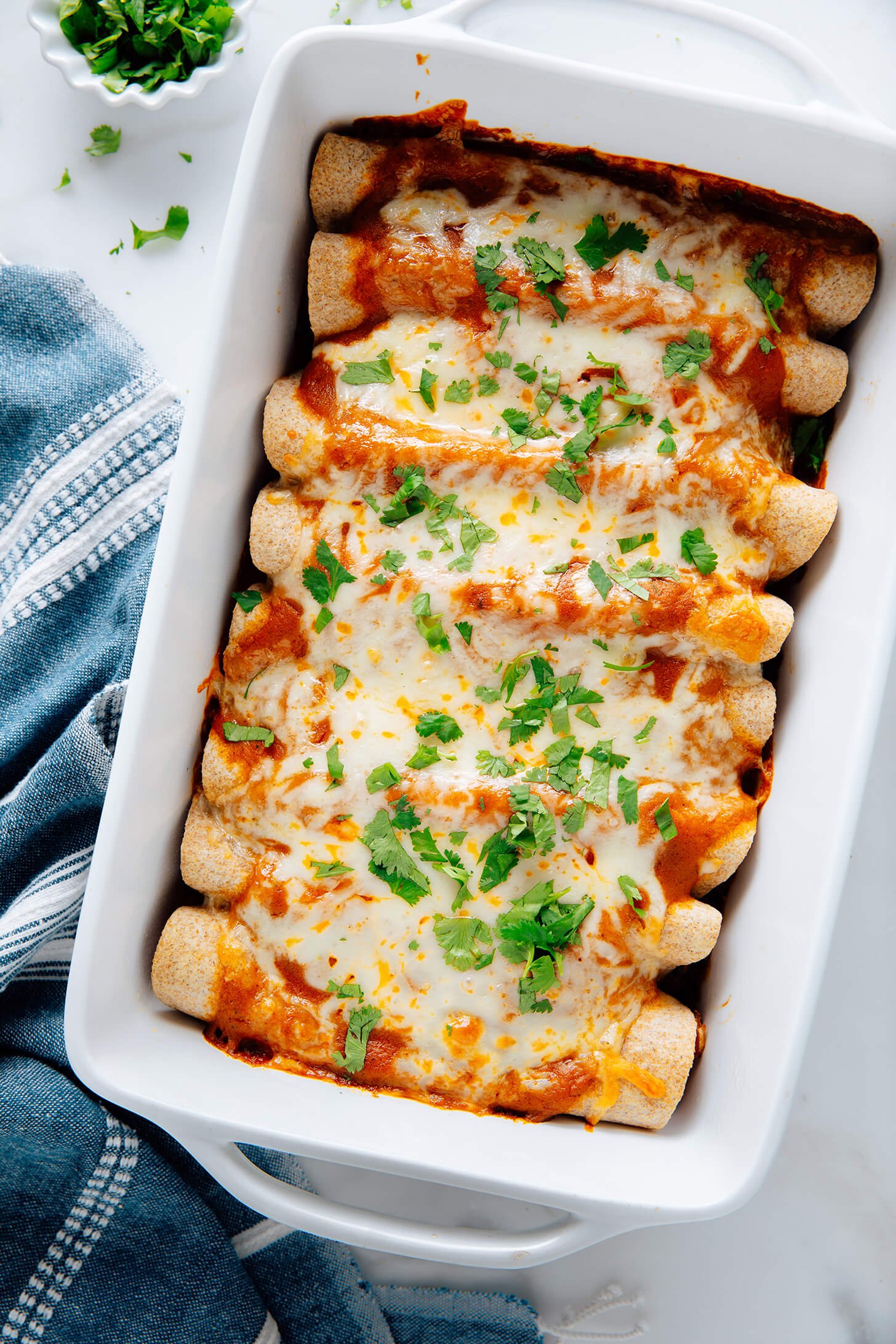 veggie black bean enchiladas